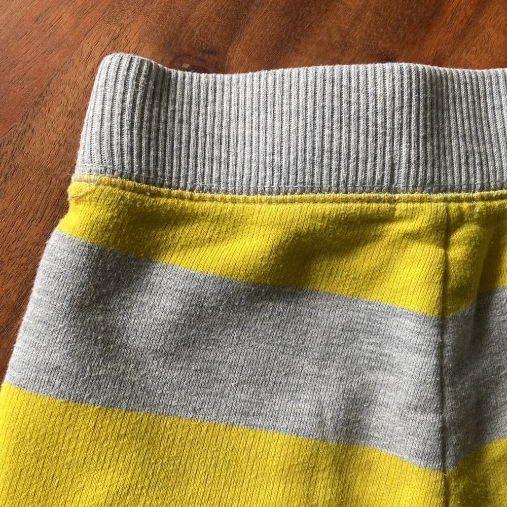 Old Navy boys bundle of two striped shorts blue yellow grey summer 18-24 months